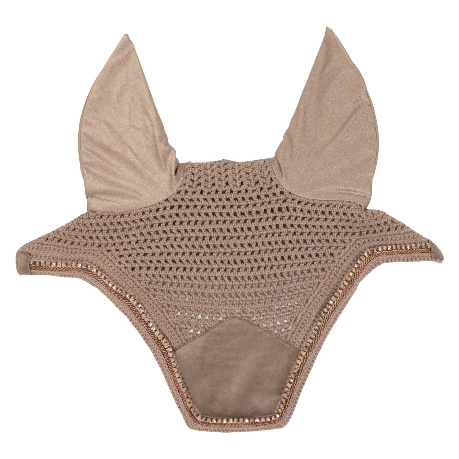 Kentucky Horsewear KENTUCKY Fliegenhaube Wellington Velvet Pearls beige