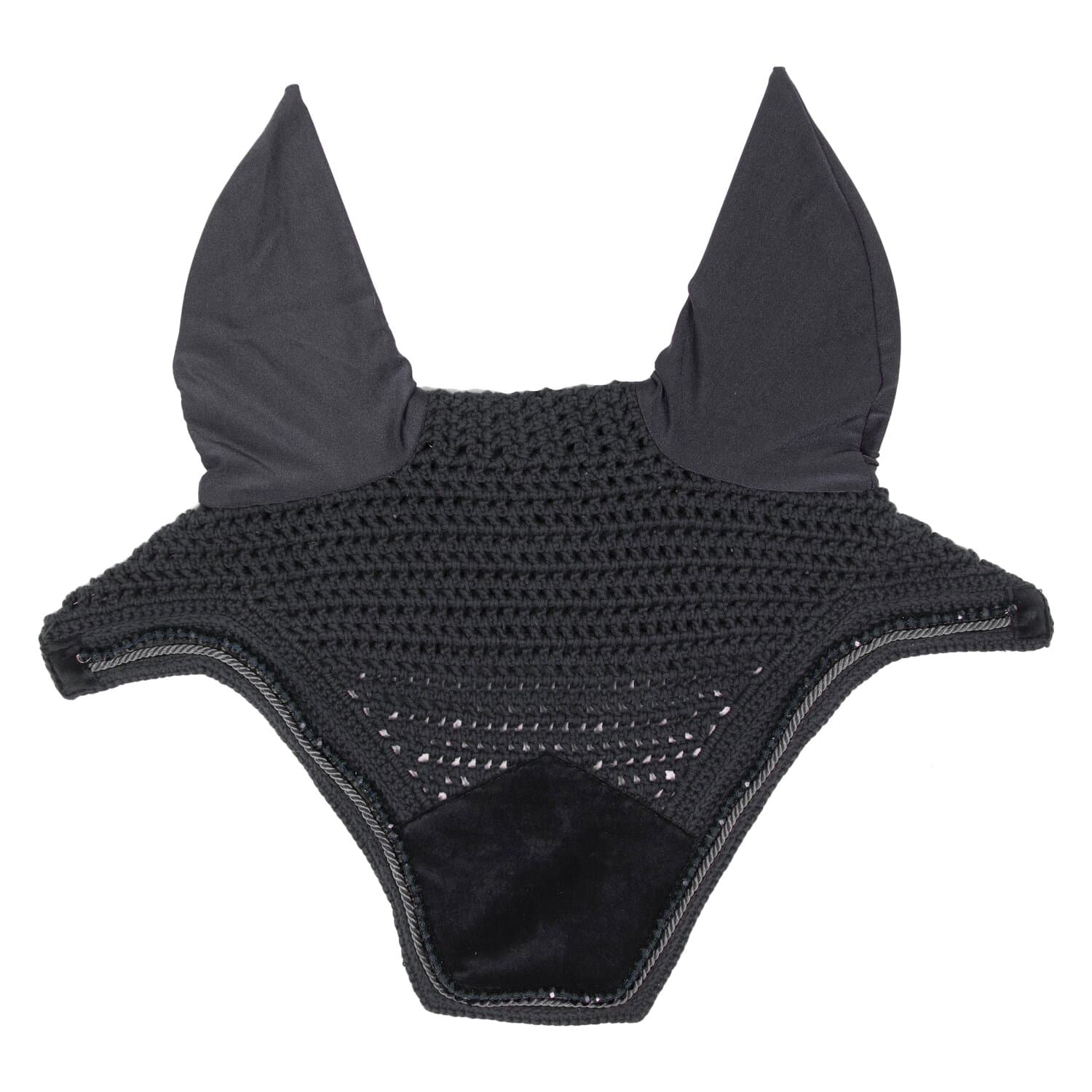 Kentucky Horsewear KENTUCKY Fliegenhaube Wellington Velvet Pearls schwarz