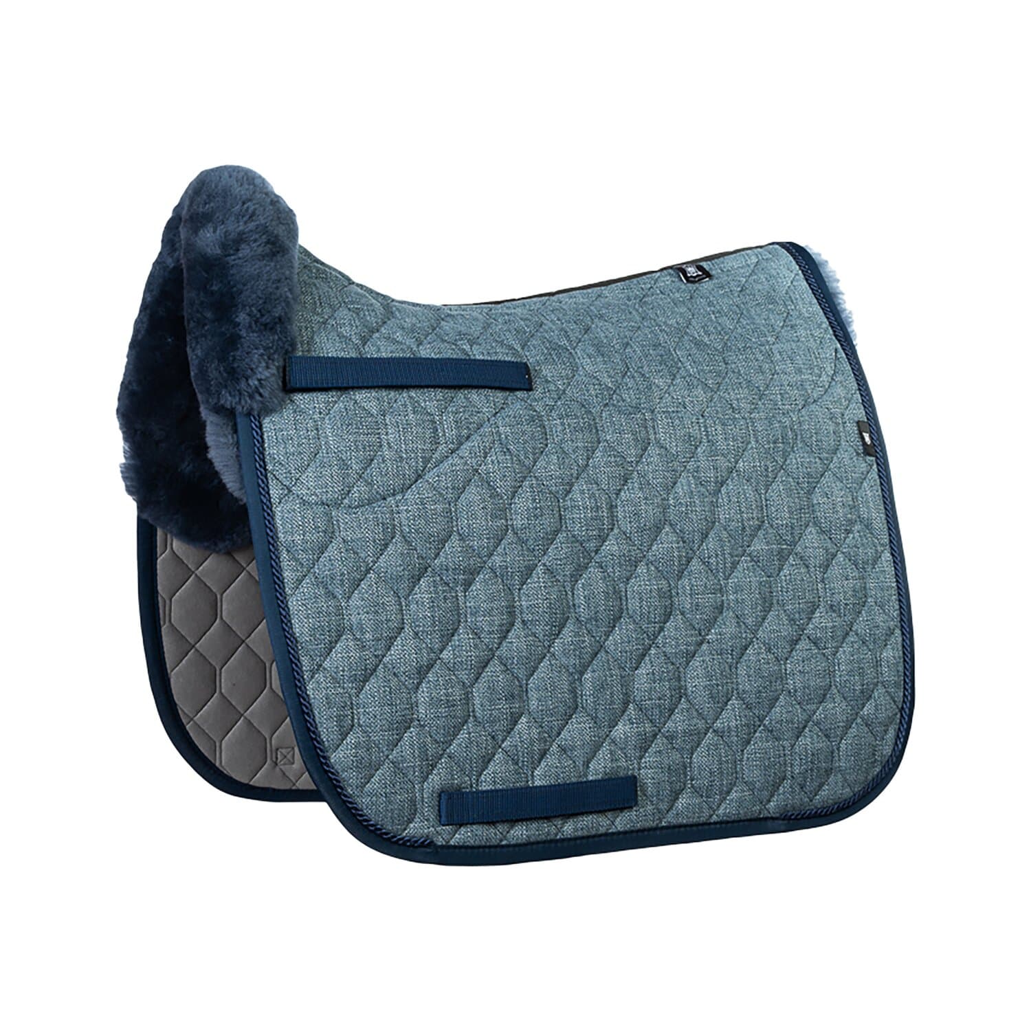 Mattes Schabracke Crystal Gimora Evening, mit Fell gimora / evening blue Dressur