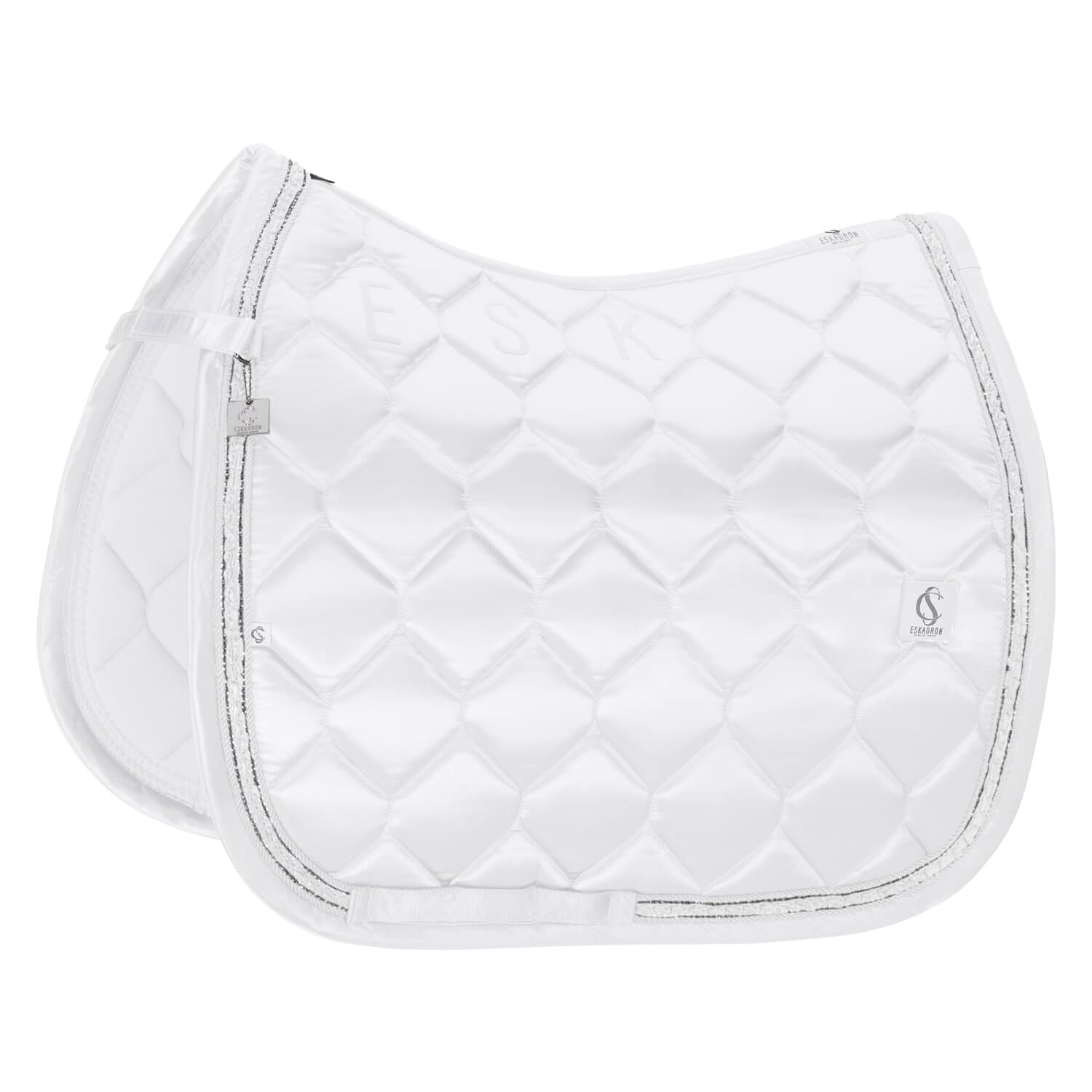 Eskadron Classic Sports Schabracke Satin Frills white Springen